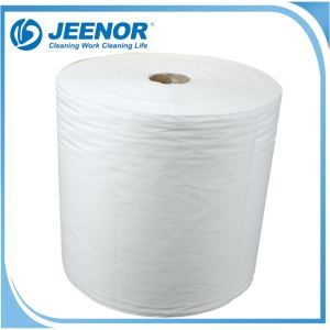 White Smooth PP and WP Spunlace Nonwoven Jumbo Roll Fabrics