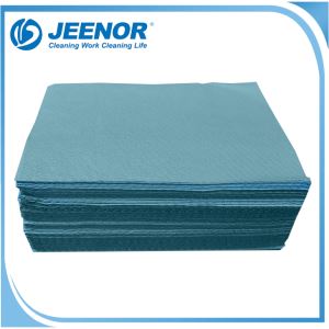 蓝色增强工业清洁纸擦四分之一折叠包装