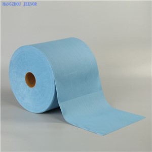 蓝色非编织工业雨刮器和工作毛巾